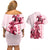 Kentucky Couples Matching Off Shoulder Short Dress and Hawaiian Shirt Horse Racing Lily Stargazer Pink Version - Wonder Print Shop