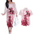 Kentucky Couples Matching Off The Shoulder Long Sleeve Dress and Hawaiian Shirt Horse Racing Lily Stargazer Pink Version - Wonder Print Shop