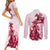 Kentucky Couples Matching Short Sleeve Bodycon Dress and Long Sleeve Button Shirt Horse Racing Lily Stargazer Pink Version - Wonder Print Shop