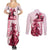 Kentucky Couples Matching Summer Maxi Dress and Long Sleeve Button Shirt Horse Racing Lily Stargazer Pink Version - Wonder Print Shop