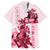 Kentucky Family Matching Off Shoulder Maxi Dress and Hawaiian Shirt Horse Racing Lily Stargazer Pink Version - Wonder Print Shop