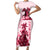 Kentucky Family Matching Short Sleeve Bodycon Dress and Hawaiian Shirt Horse Racing Lily Stargazer Pink Version - Wonder Print Shop