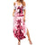 Kentucky Family Matching Summer Maxi Dress and Hawaiian Shirt Horse Racing Lily Stargazer Pink Version - Wonder Print Shop