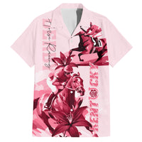 Kentucky Family Matching Tank Maxi Dress and Hawaiian Shirt Horse Racing Lily Stargazer Pink Version - Wonder Print Shop