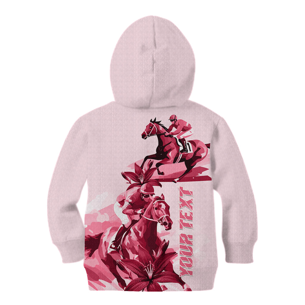 Kentucky Kid Hoodie Horse Racing Lily Stargazer Pink Version - Wonder Print Shop