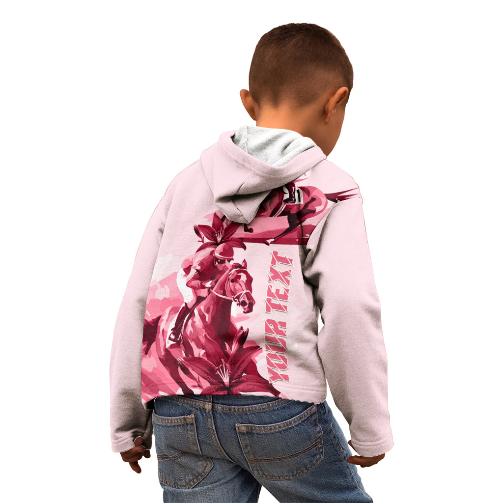 Kentucky Kid Hoodie Horse Racing Lily Stargazer Pink Version - Wonder Print Shop