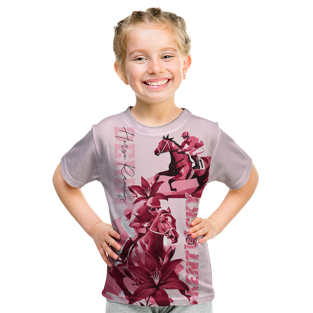 Kentucky Kid T Shirt Horse Racing Lily Stargazer Pink Version - Wonder Print Shop