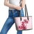 Kentucky Leather Tote Bag Horse Racing Lily Stargazer Pink Version - Wonder Print Shop