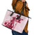 Kentucky Leather Tote Bag Horse Racing Lily Stargazer Pink Version - Wonder Print Shop