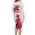 Kentucky Long Sleeve Bodycon Dress Horse Racing Lily Stargazer Pink Version - Wonder Print Shop