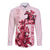 Kentucky Long Sleeve Button Shirt Horse Racing Lily Stargazer Pink Version - Wonder Print Shop