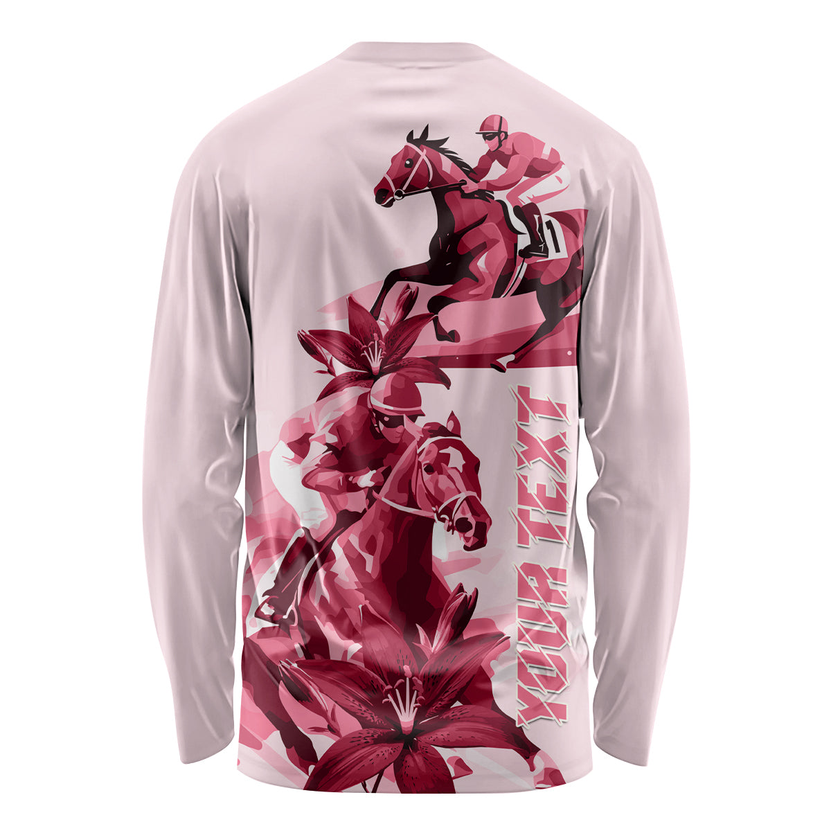 Kentucky Long Sleeve Shirt Horse Racing Lily Stargazer Pink Version - Wonder Print Shop