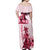 Kentucky Off Shoulder Maxi Dress Horse Racing Lily Stargazer Pink Version - Wonder Print Shop
