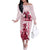Kentucky Off The Shoulder Long Sleeve Dress Horse Racing Lily Stargazer Pink Version - Wonder Print Shop