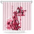 Kentucky Derby Shower Curtain Horse Racing Lily Stargazer Pink Version