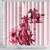 Kentucky Derby Shower Curtain Horse Racing Lily Stargazer Pink Version