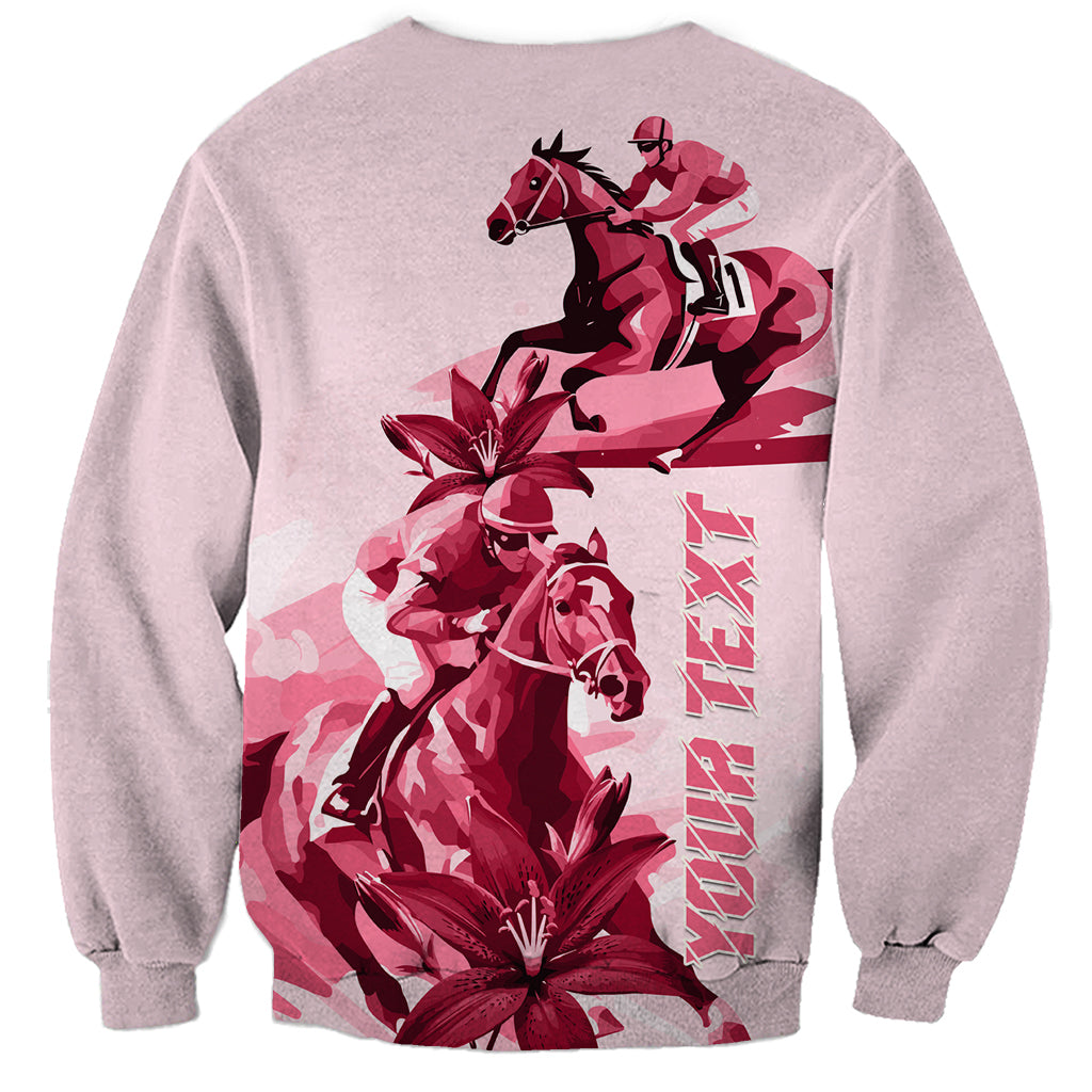 Kentucky Sweatshirt Horse Racing Lily Stargazer Pink Version - Wonder Print Shop