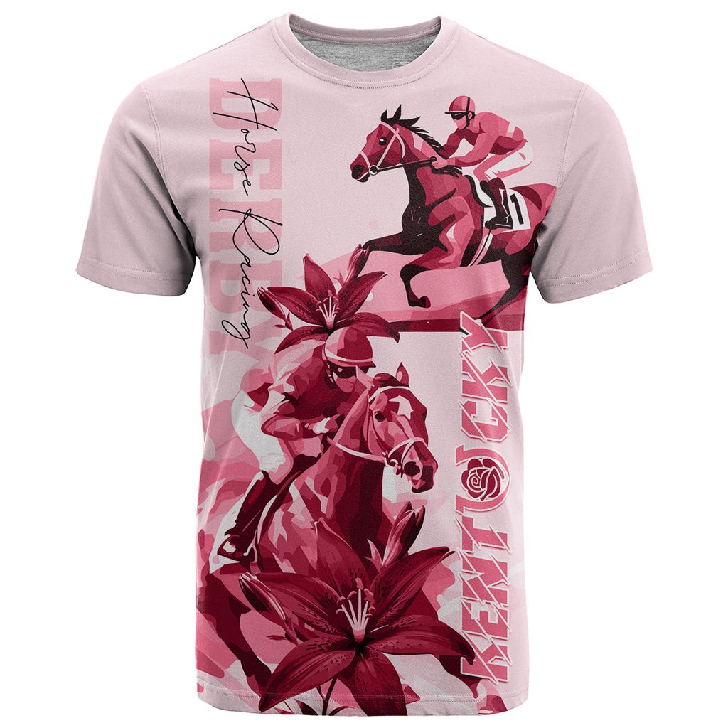 Kentucky T Shirt Horse Racing Lily Stargazer Pink Version - Wonder Print Shop
