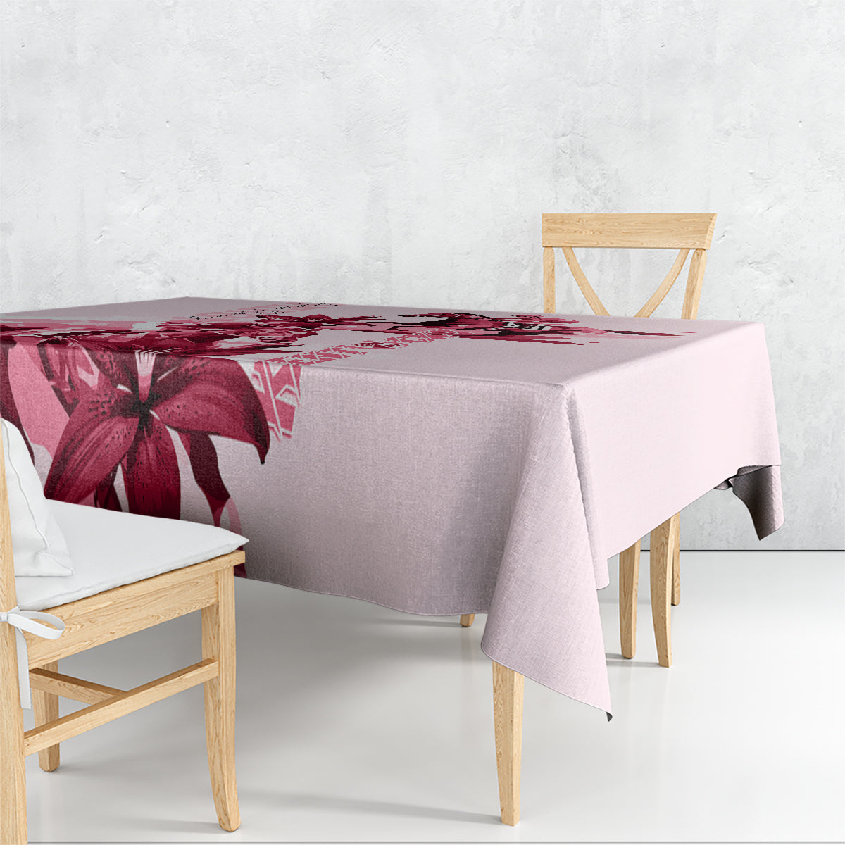Kentucky Tablecloth Horse Racing Lily Stargazer Pink Version - Wonder Print Shop