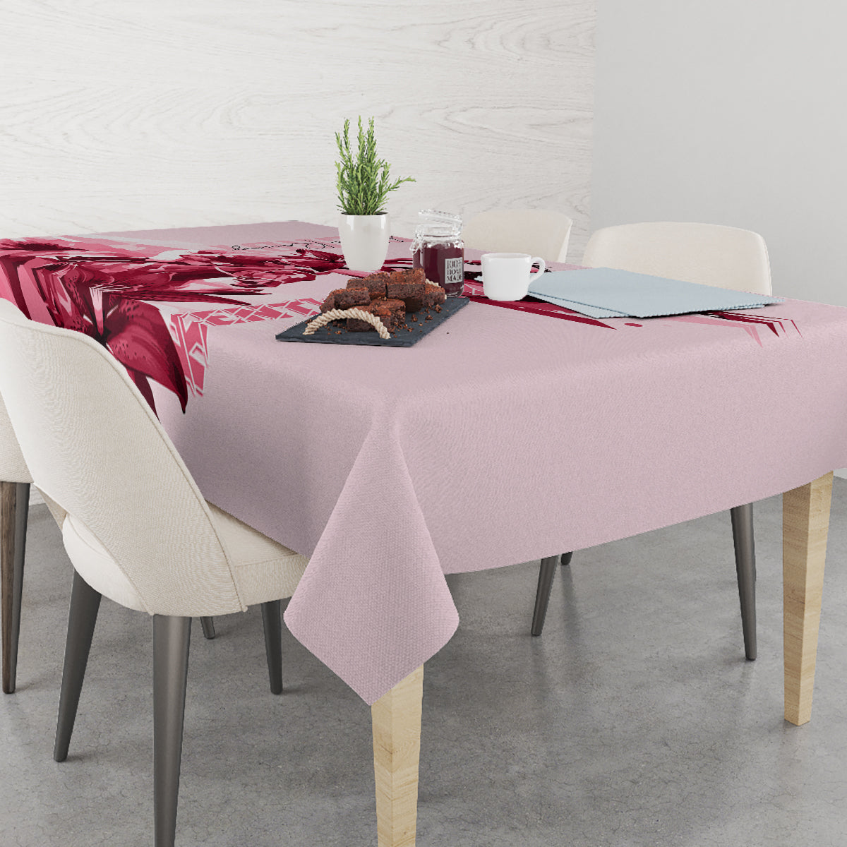 Kentucky Tablecloth Horse Racing Lily Stargazer Pink Version - Wonder Print Shop
