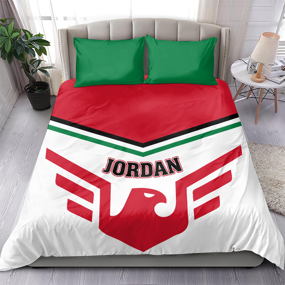 Jordan Football Bedding Set The Chivalrous Go Champion - Wonder Print Shop