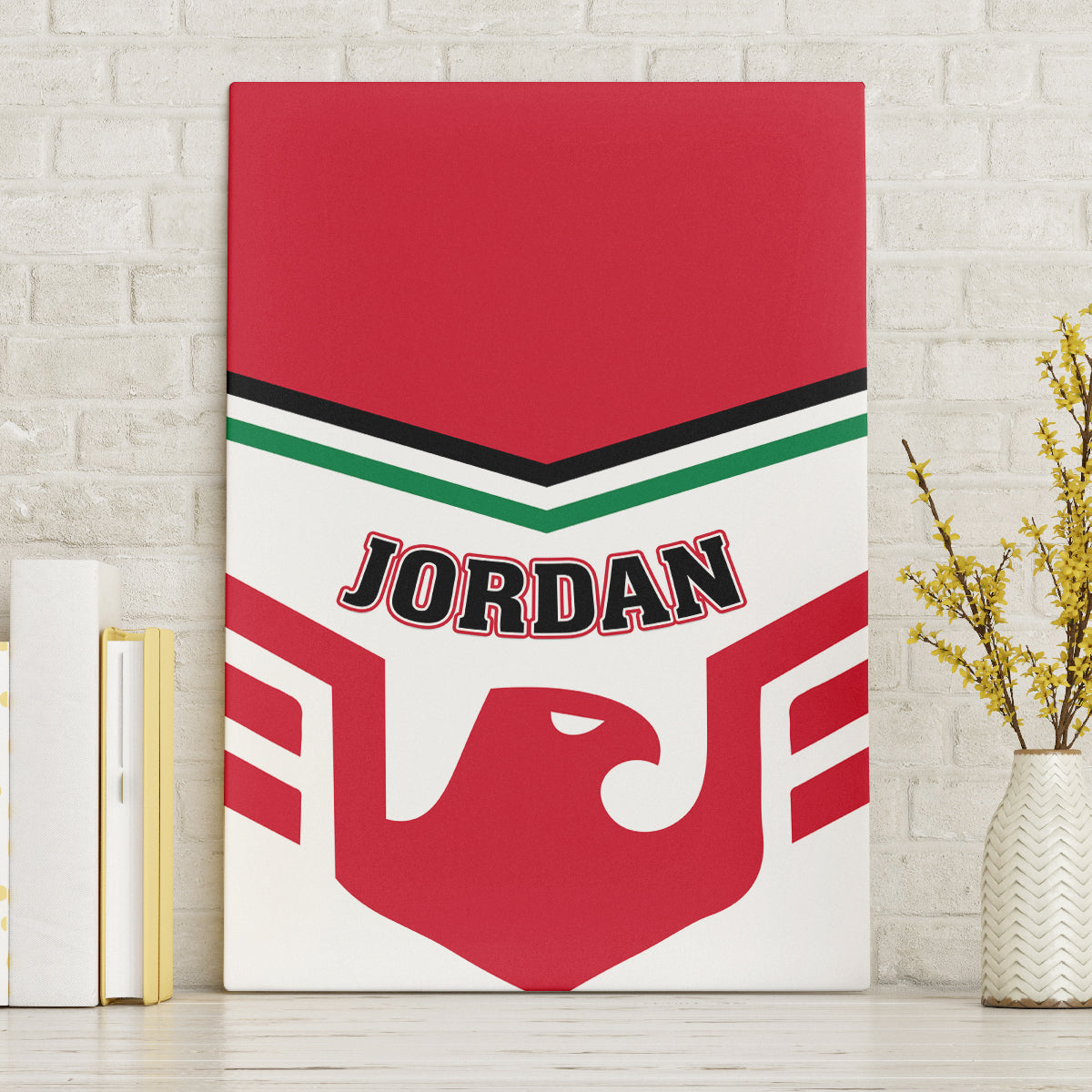 Jordan Football Canvas Wall Art The Chivalrous Go Champion - Wonder Print Shop