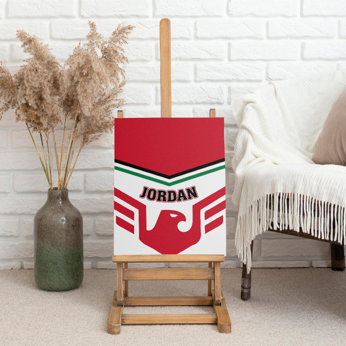 Jordan Football Canvas Wall Art The Chivalrous Go Champion - Wonder Print Shop