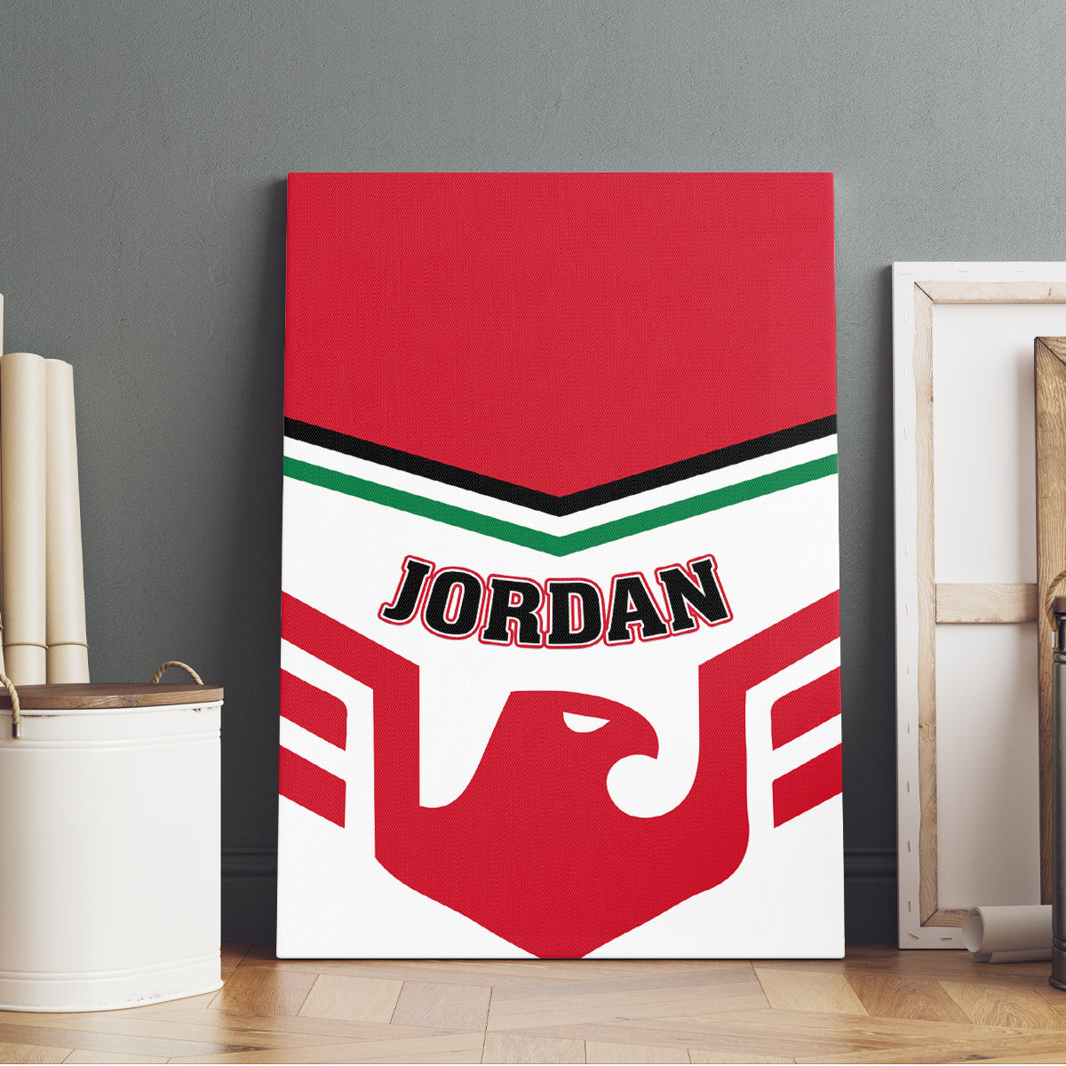 Jordan Football Canvas Wall Art The Chivalrous Go Champion - Wonder Print Shop