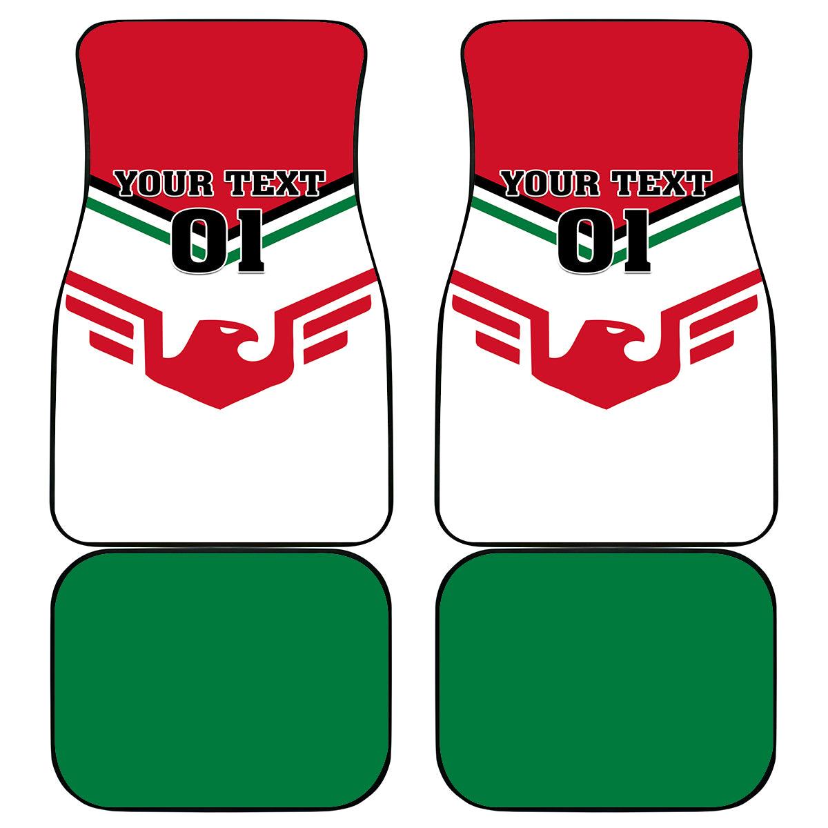 Jordan Football Car Mats The Chivalrous Go Champion - Wonder Print Shop
