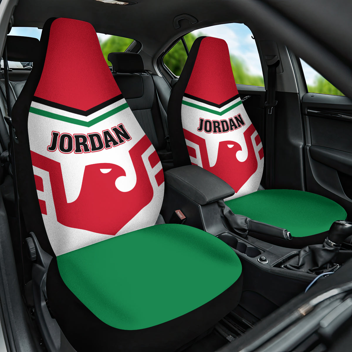 Jordan Football Car Seat Cover The Chivalrous Go Champion - Wonder Print Shop