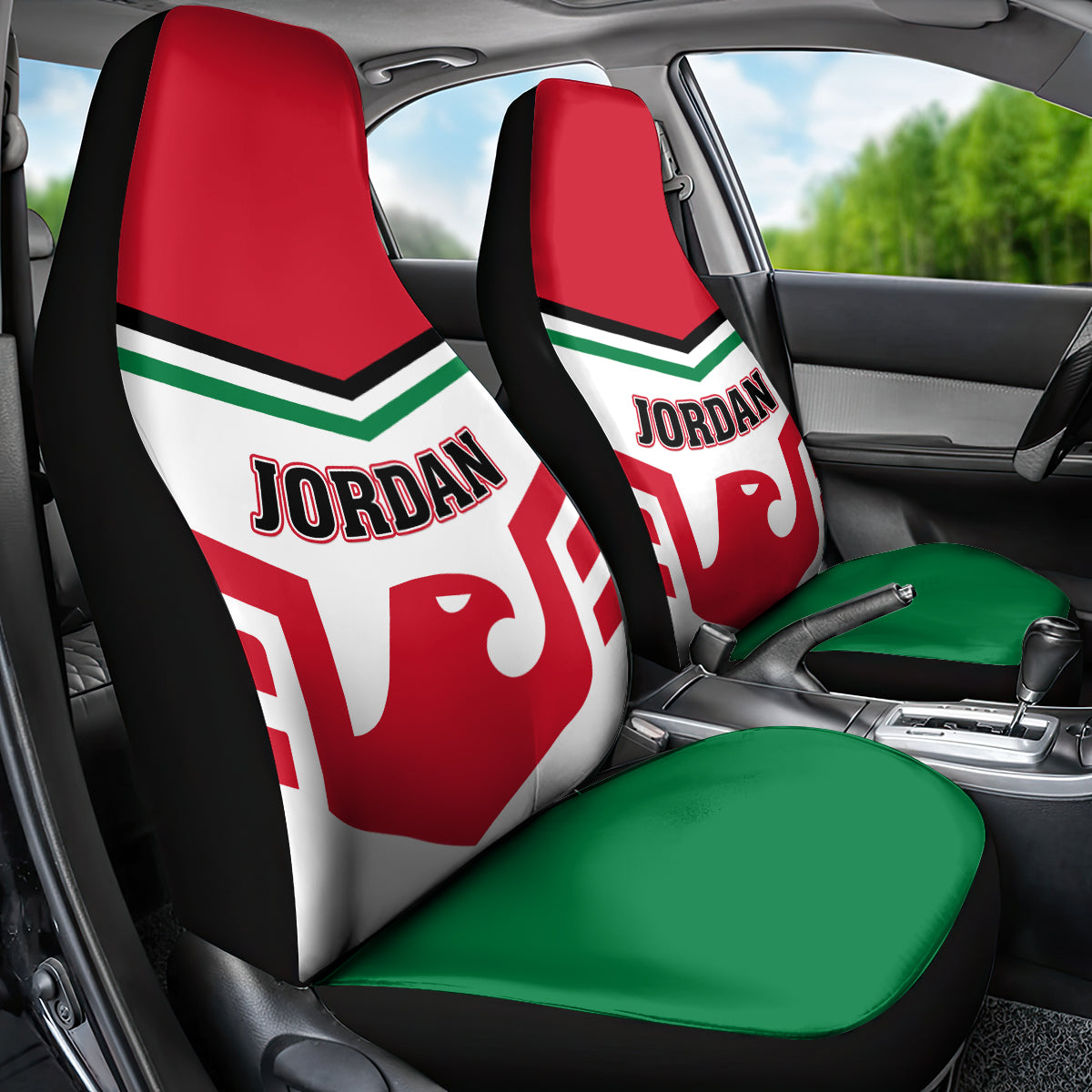 Jordan Football Car Seat Cover The Chivalrous Go Champion - Wonder Print Shop