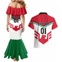 Jordan Football Couples Matching Mermaid Dress and Hawaiian Shirt The Chivalrous Go Champion - Wonder Print Shop