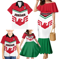 Jordan Football Family Matching Mermaid Dress and Hawaiian Shirt The Chivalrous Go Champion - Wonder Print Shop