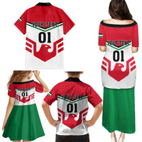 Jordan Football Family Matching Puletasi and Hawaiian Shirt The Chivalrous Go Champion - Wonder Print Shop