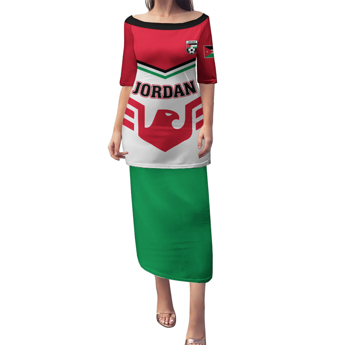 Jordan Football Family Matching Puletasi and Hawaiian Shirt The Chivalrous Go Champion - Wonder Print Shop