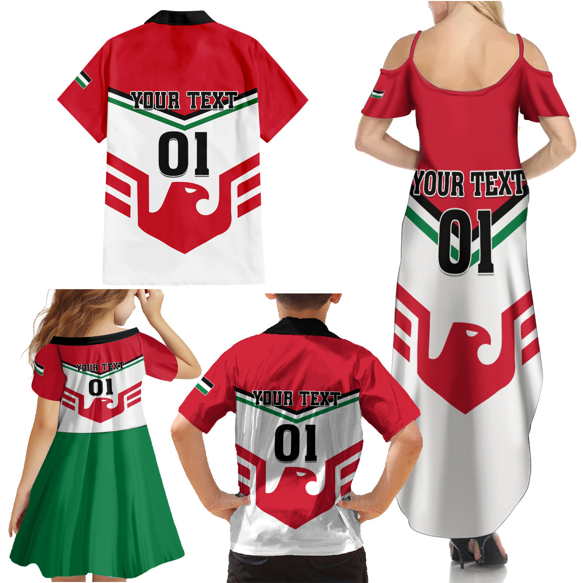 Jordan Football Family Matching Summer Maxi Dress and Hawaiian Shirt The Chivalrous Go Champion - Wonder Print Shop