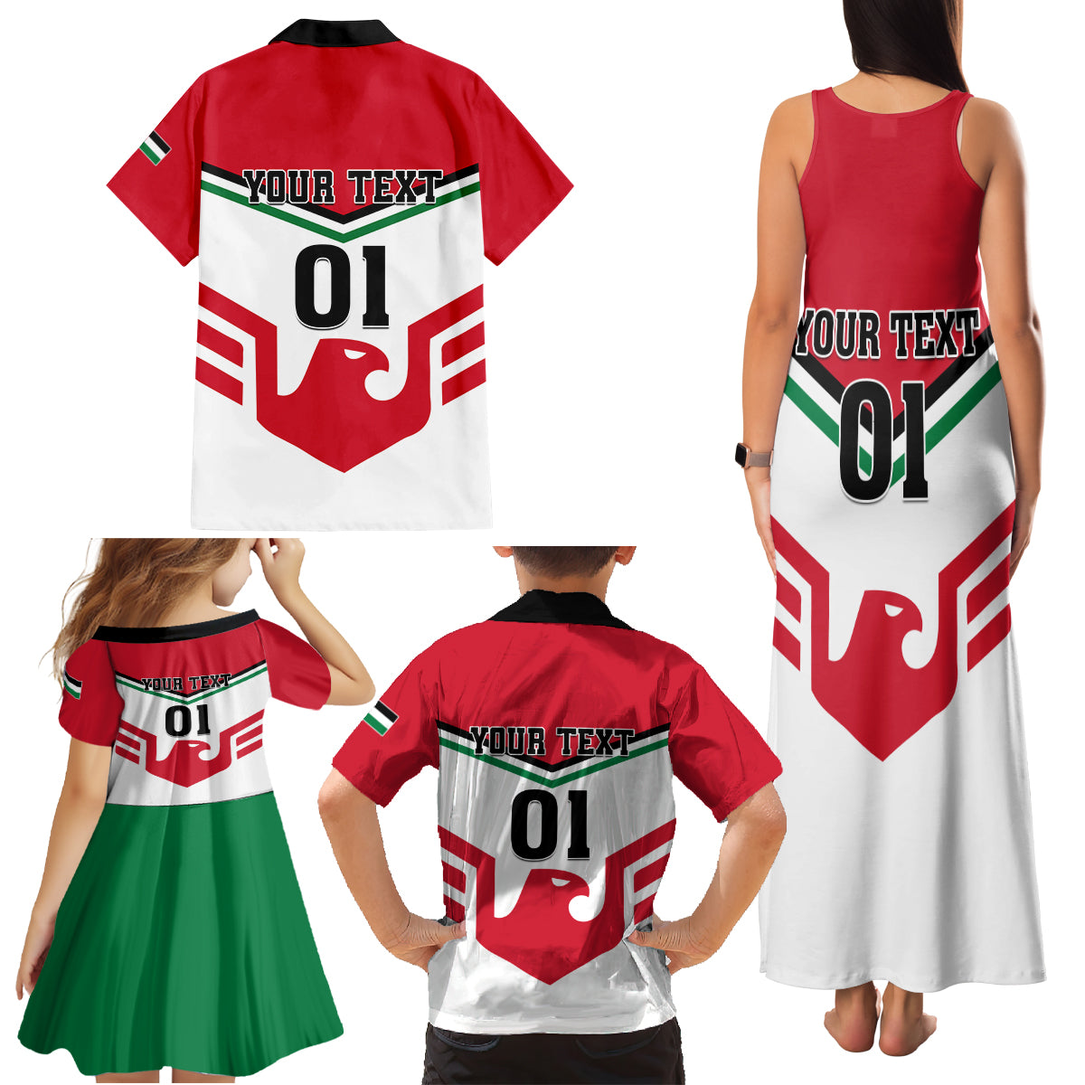 Jordan Football Family Matching Tank Maxi Dress and Hawaiian Shirt The Chivalrous Go Champion - Wonder Print Shop