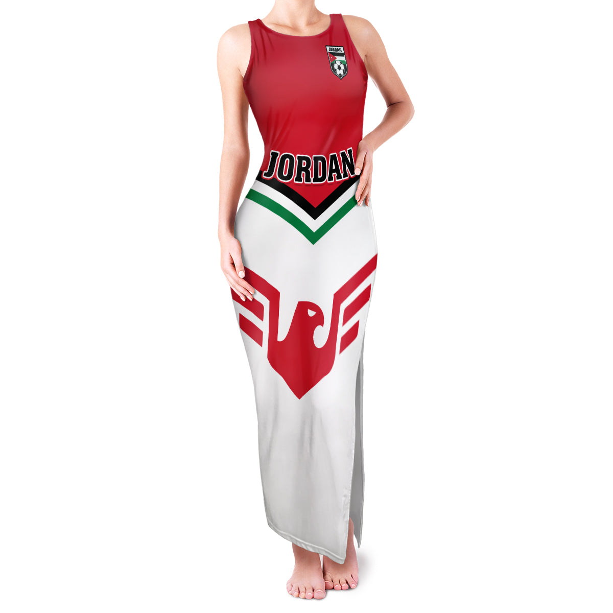 Jordan Football Family Matching Tank Maxi Dress and Hawaiian Shirt The Chivalrous Go Champion - Wonder Print Shop