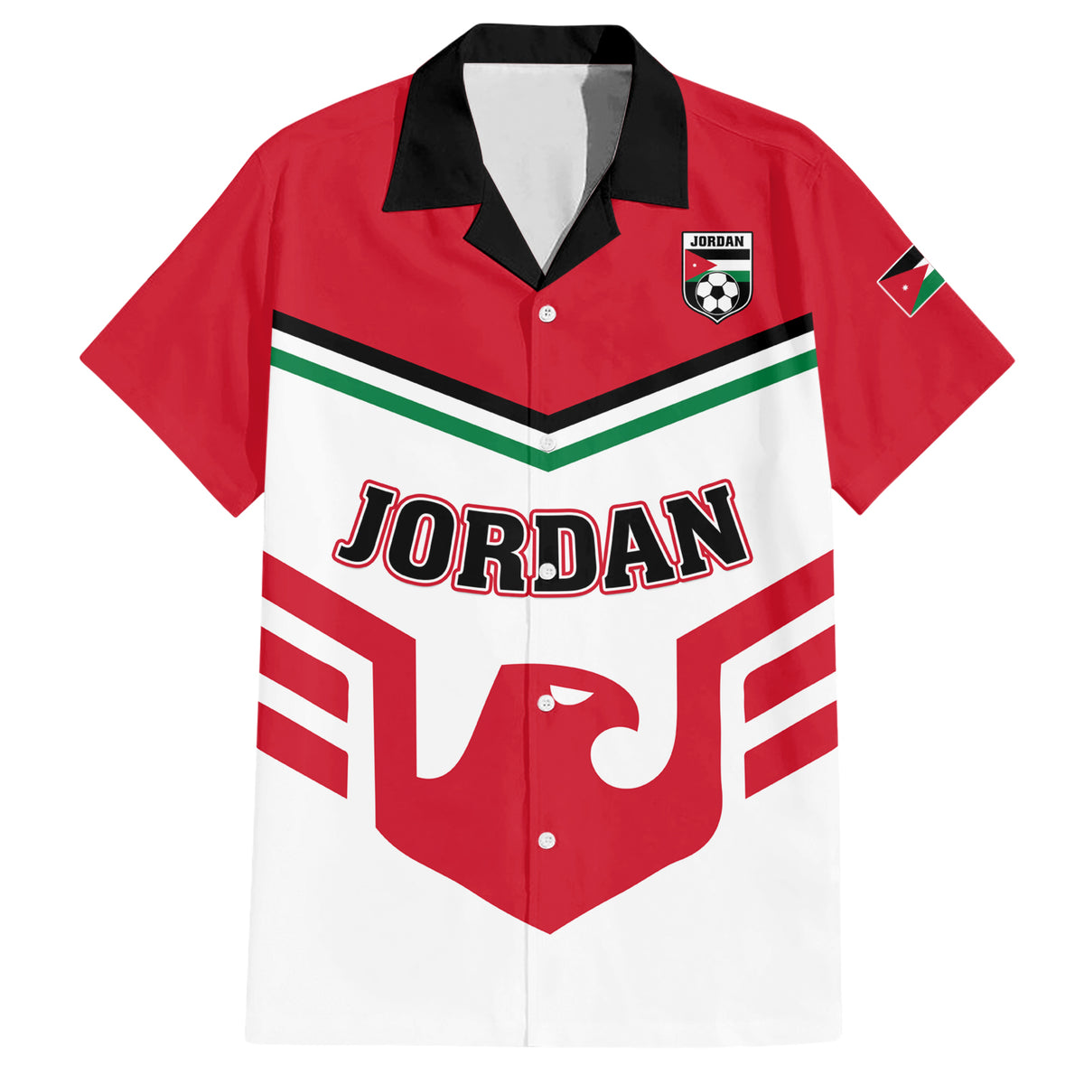 Jordan Football Hawaiian Shirt The Chivalrous Go Champion - Wonder Print Shop