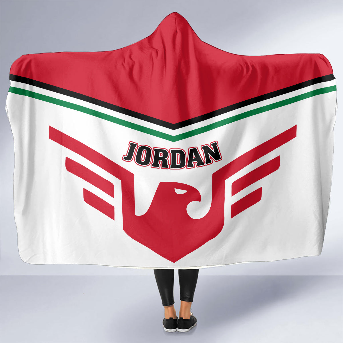 Jordan Football Hooded Blanket The Chivalrous Go Champion