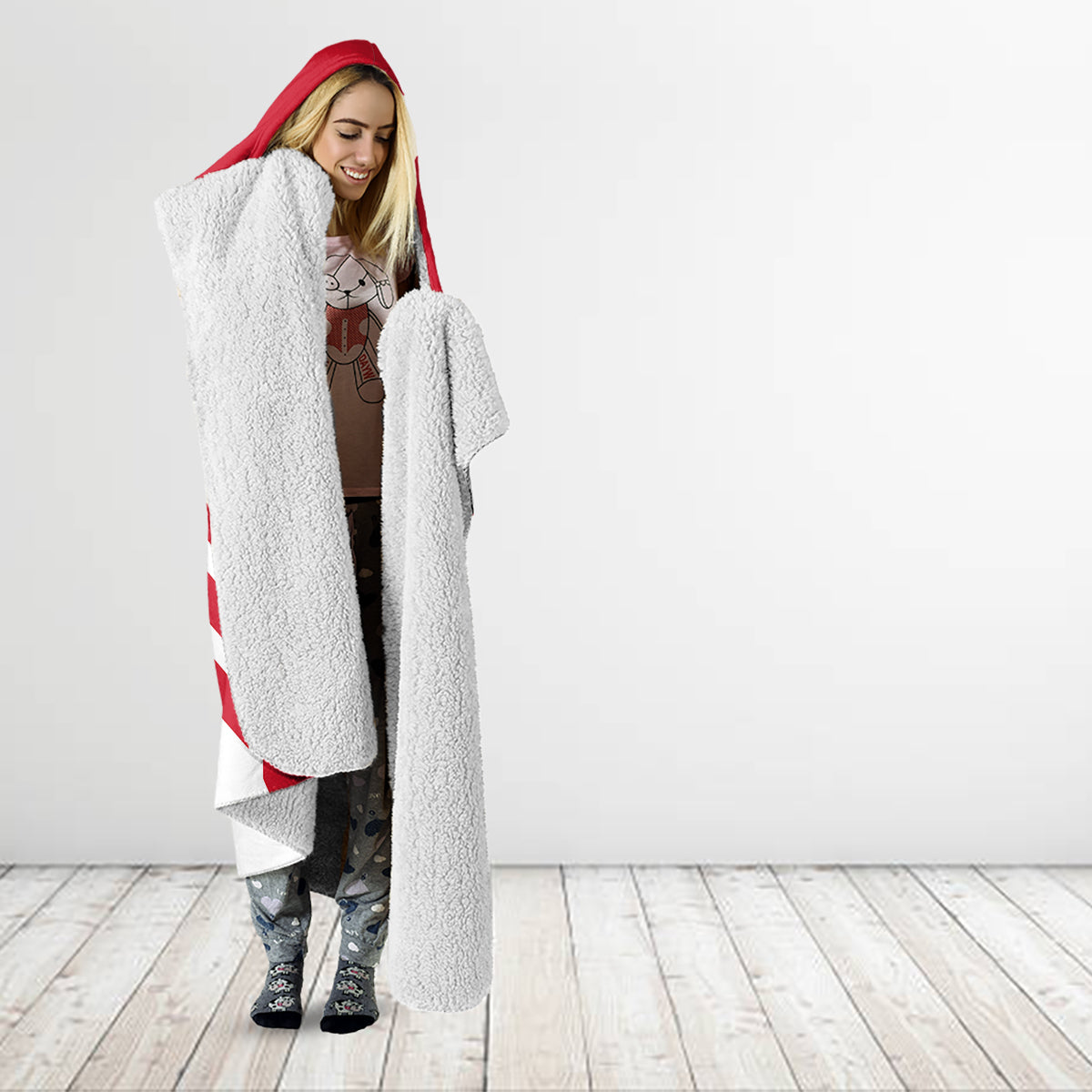 Jordan Football Hooded Blanket The Chivalrous Go Champion