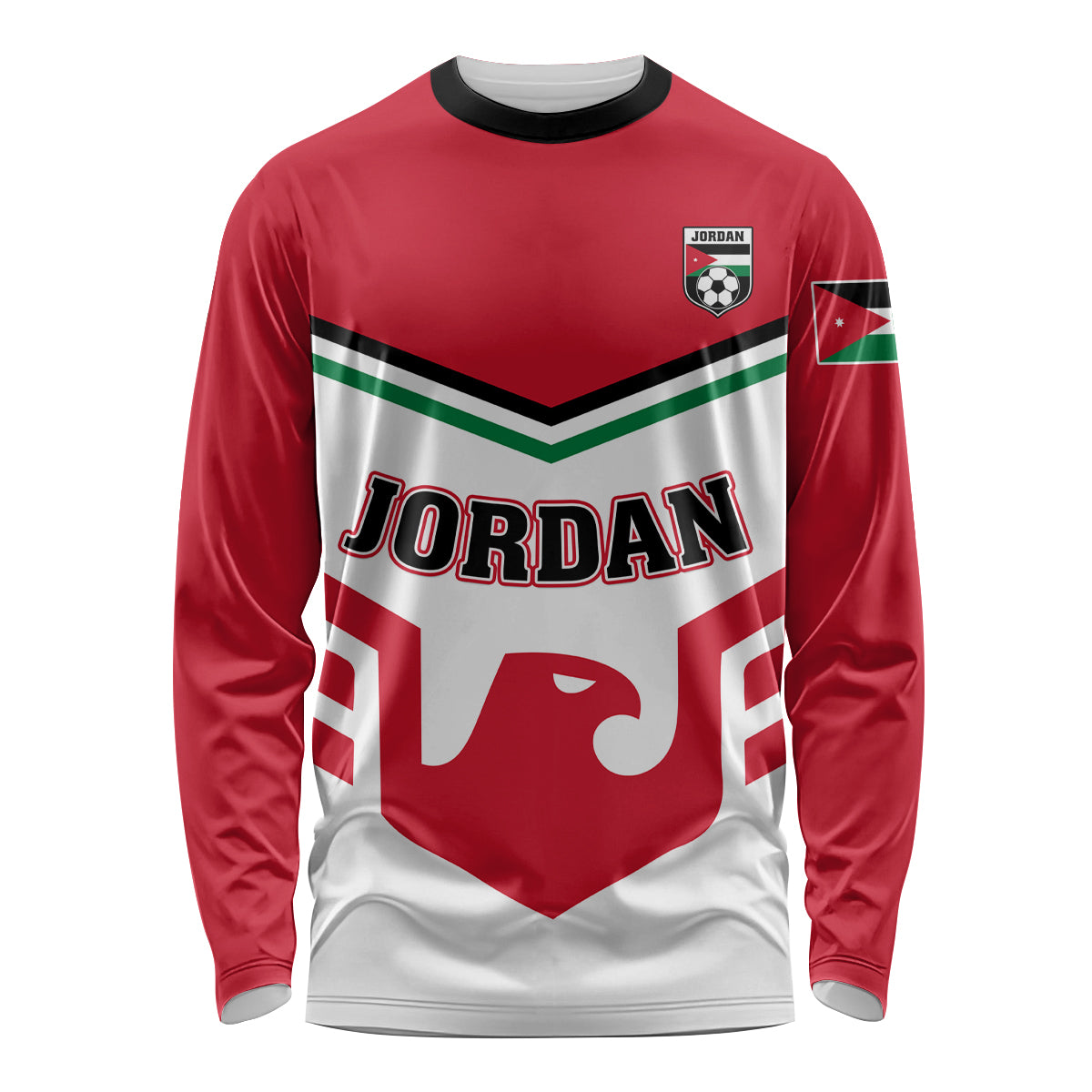 Jordan Football Long Sleeve Shirt The Chivalrous Go Champion - Wonder Print Shop