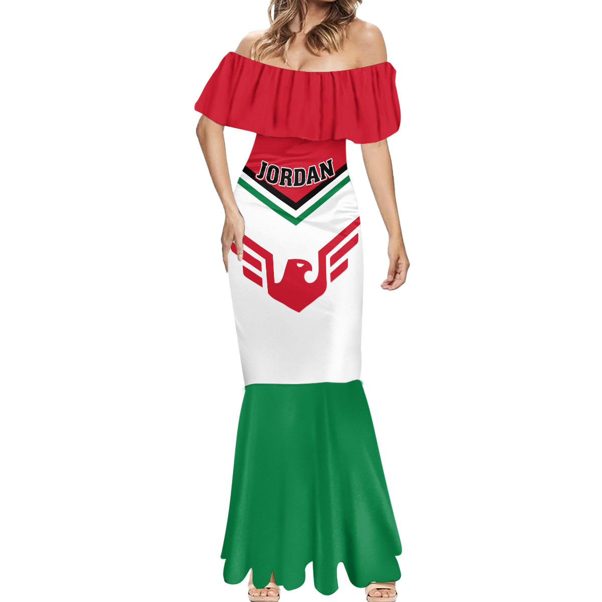 Jordan Football Mermaid Dress The Chivalrous Go Champion - Wonder Print Shop
