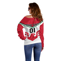 Jordan Football Off Shoulder Sweater The Chivalrous Go Champion - Wonder Print Shop