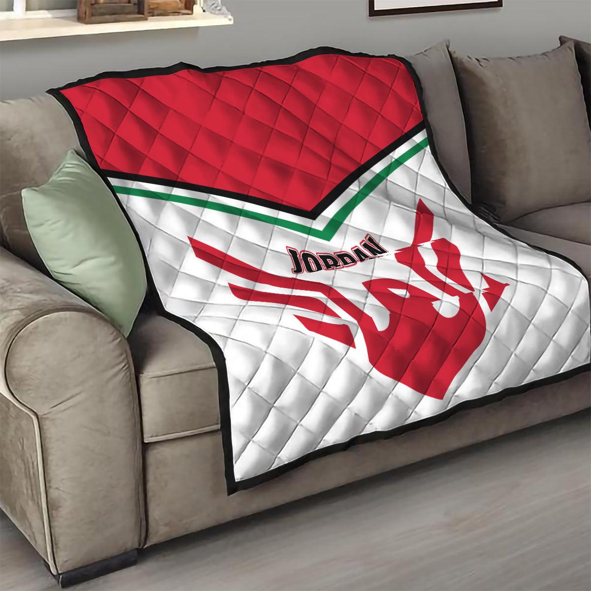 Jordan Football Quilt The Chivalrous Go Champion - Wonder Print Shop