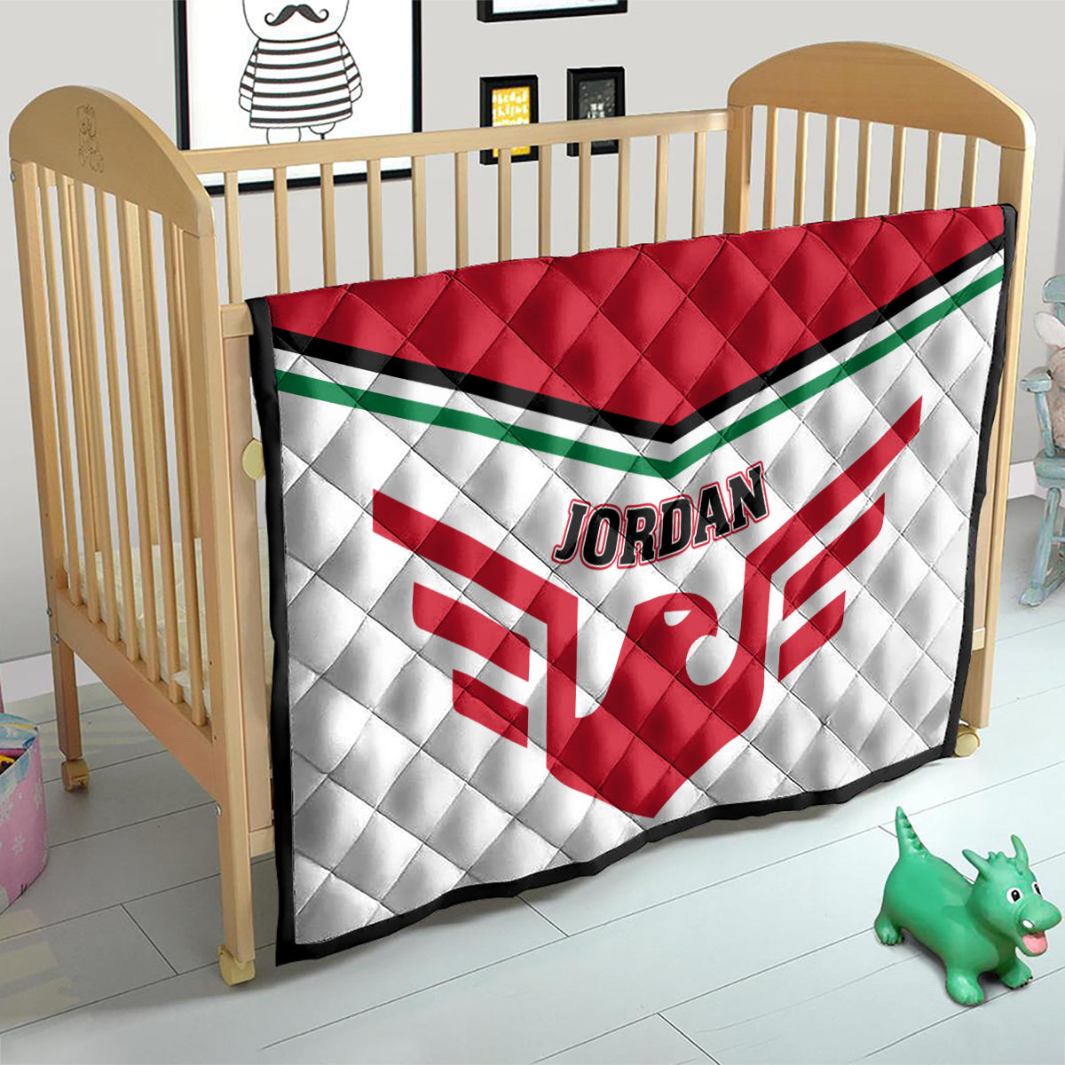 Jordan Football Quilt The Chivalrous Go Champion - Wonder Print Shop