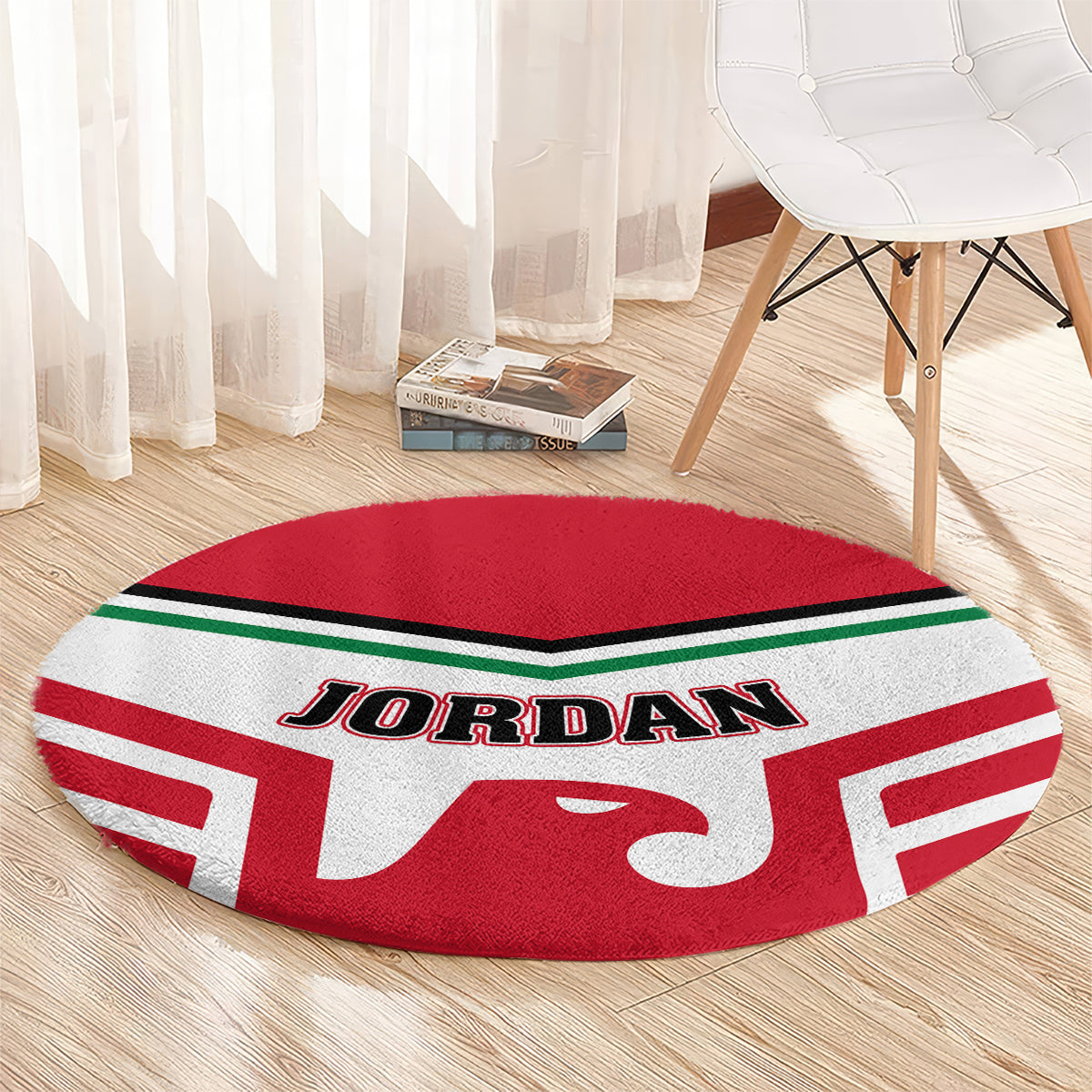 Jordan Football Round Carpet The Chivalrous Go Champion