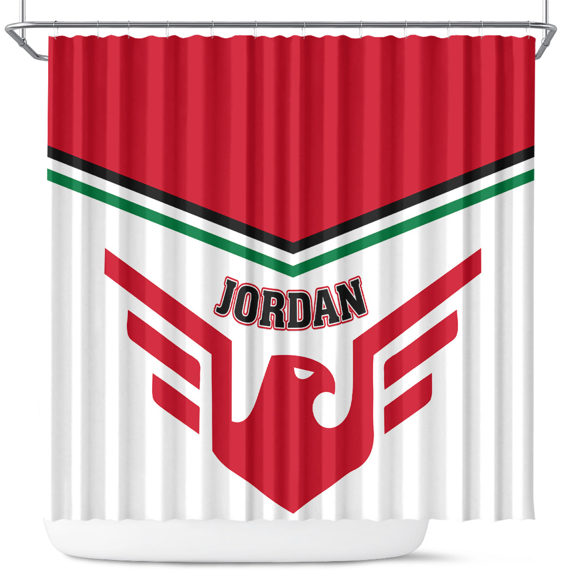 Jordan Football Shower Curtain The Chivalrous Go Champion