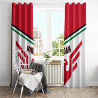 Jordan Football Window Curtain The Chivalrous Go Champion - Wonder Print Shop