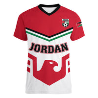 Jordan Football Women V Neck T Shirt The Chivalrous Go Champion - Wonder Print Shop